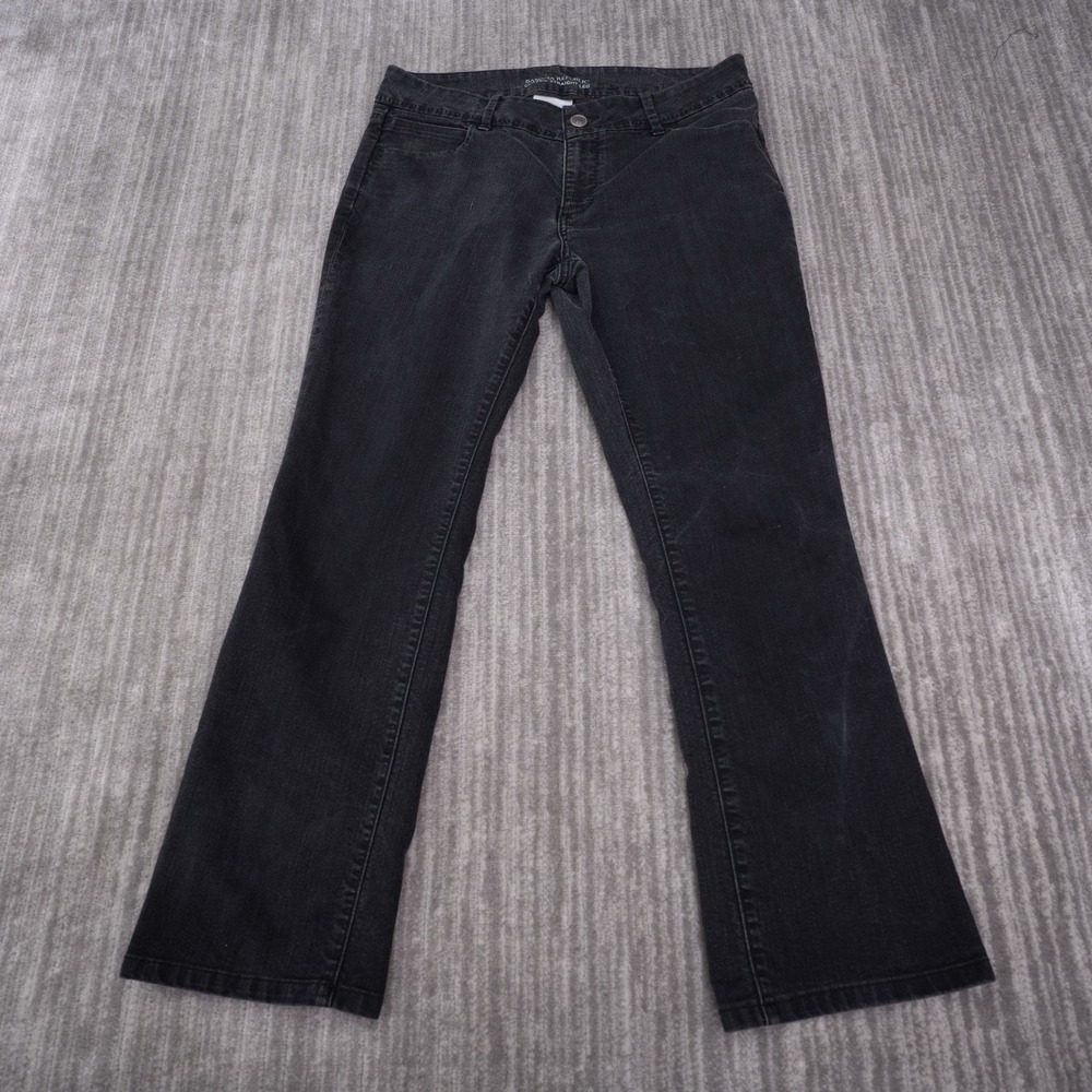 Banana Republic Classic Straight Leg Jeans Womens 12 Black Excellent Denim